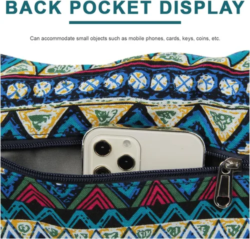 Miniatura 5 de Bolsos cruzados para mujer, de lona, estilo hippie, estilo hobo, bolso de hombro grande, estilo retro, bandolera, hechos a mano