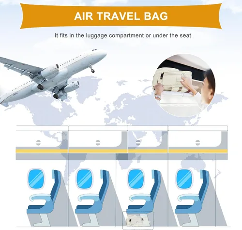 Miniatura 4 de coowoz Mochila de mano para mujeres y hombres, mochila de viaje aprobada por aerolíneas, mochila deportiva para laptop, A- Beige, Compacto