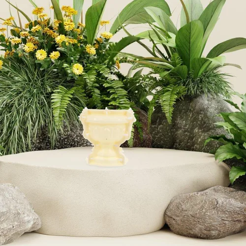 Miniatura 4 de SEWACC Moldes para macetas de concreto, maceta de urna para hormigón, florero suculento, cactus, portavelas, caja de almacenamiento, molde de yeso