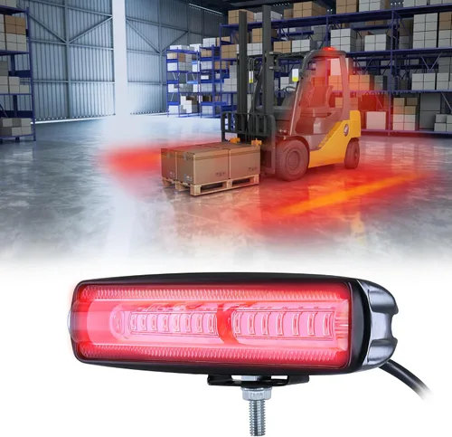 Miniatura 12 de Luz LED de la carretilla elevadora luz de advertencia de línea lateral 30W DC 12-80V lámpara de seguridad para el área peatonal de almacén - azul