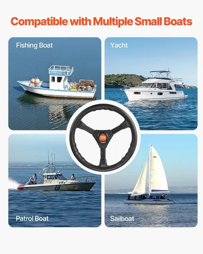 Miniatura 8 de Kit de Sistema de Dirección para Barco VEVOR