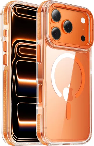 Miniatura 30 de Funda para iPhone 17 Pro Max con protector de lente de cámara [protección de grado militar de 10 pies] compatible con MagSafe a prueba de golpes