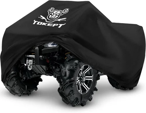190T - Funda impermeable para cuatrimoto, ATV y ATC, color negro, 3XL, 100 pulgadas