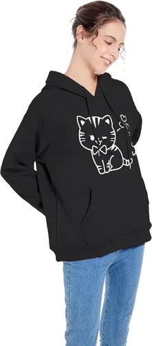 Miniatura 5 de Sudaderas con capucha de gato para mujeres, adolescentes y niñas