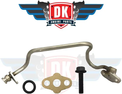Miniatura 2 de Tubo de alimentación y drenaje de turbo actualizado para Ford 6.0L Powerstroke Diesel F250 F350 F450 2004-2007