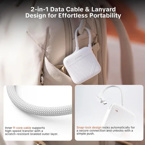 Miniatura 6 de PGYTECH CreateMate - Mini lector de tarjetas SD para Pocket 4, lector de tarjetas SD 4.0/Micro SD 2 en 1 de alta velocidad con almacenamiento
