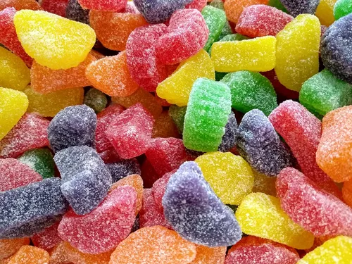 Rebanadas de frutas surtidas – 2 libras de rebanadas de limón fresco delicioso dulce lijado de limón, cereza, fresa, naranja y lima