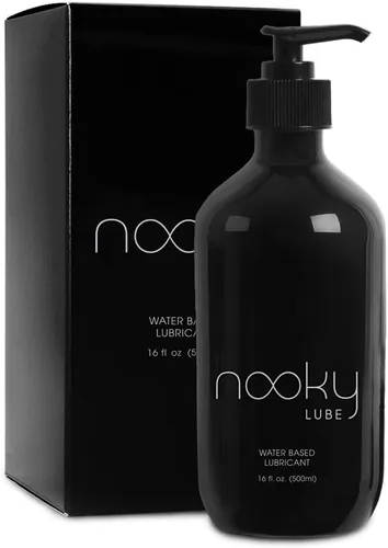 Lubricante personal. Lubricante natural Nooky Lube a base de agua para hombres y mujeres. 16 onzas. Fabricado en Estados Unidos (16 onzas líquidas