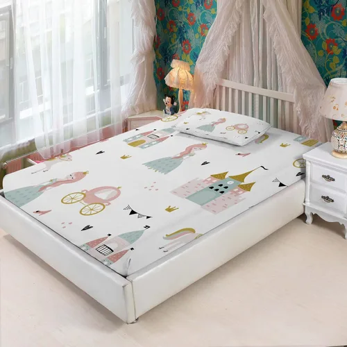 Miniatura 29 de MUSOLEI Sábana bajera ajustable de hongos, ropa de cama de hongos, decoración de hongos para niños, niños; juego de sábanas individuales; 1 sábana