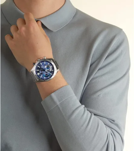 Miniatura 6 de Casio Edifice Reloj de cuarzo para hombre con correa de acero inoxidable, plateado, 23 (modelo EFV-620D-2AVUEF)
