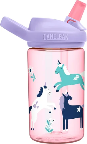 Miniatura 77 de CamelBak Eddy+ Kids Water Bottle with Bite Valve Straw, Leak‑Resistant Easy‑Sip Design for Everyday Hydration, 14oz Kids Animales de la selva