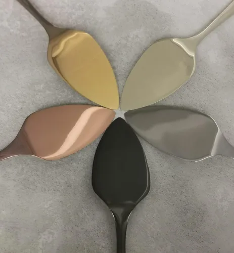 Miniatura 6 de Solid Wedding Cake Cutting Ceremony Gift, Colored Pie Pastry Serving Set, Luxury Shine Stainless Steel Knife Server Kit, Anniversary, Birthday