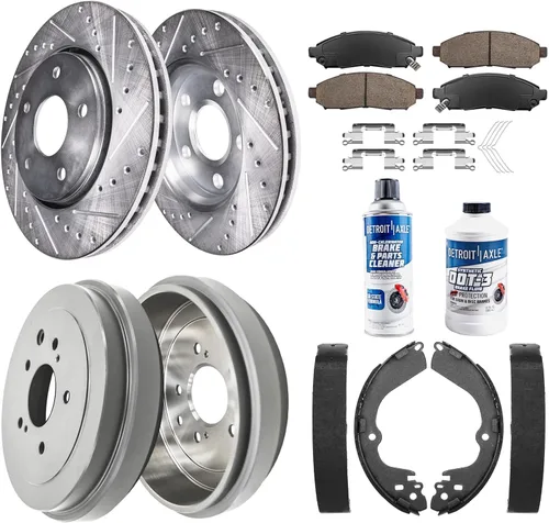 Miniatura 36 de Detroit Axle - Kit de freno trasero para Chevy GMC Silverado Sierra Suburban 1500 Yukon Tahoe Avalanche Cadillac Escalade Pinza de freno de disco