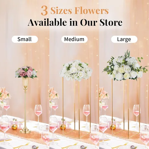 Miniatura 31 de NUPTIO Centros de mesa de flores para mesas de boda: arreglo de bolas de flores artificiales rosa y blanco para bodas, fiestas, 2 piezas de rosas