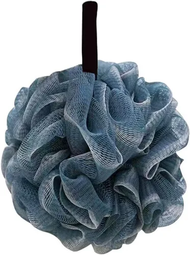 Esponja de lufa azul oscuro para baño y ducha, accesorio de baño para el cuidado de la piel para hombres y mujeres, 50g (1 paquete)
