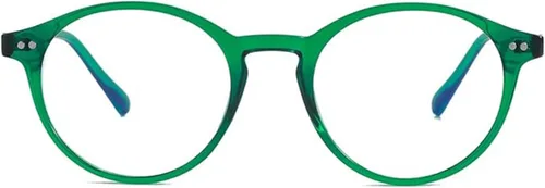 Miniatura 19 de HJSTES Gafas de Luz Azul Vintage para Mujeres y Hombres Redondas que Bloquean la Luz Azul con Marco Grueso TR90