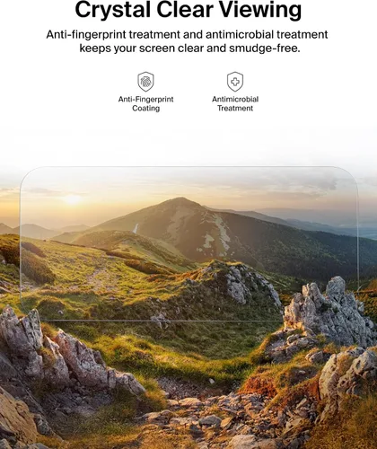 Miniatura 5 de Belkin ScreenForce - Protector de pantalla de vidrio templado para iPhone Air, resistente a los arañazos con bandeja de fácil alineación incluida