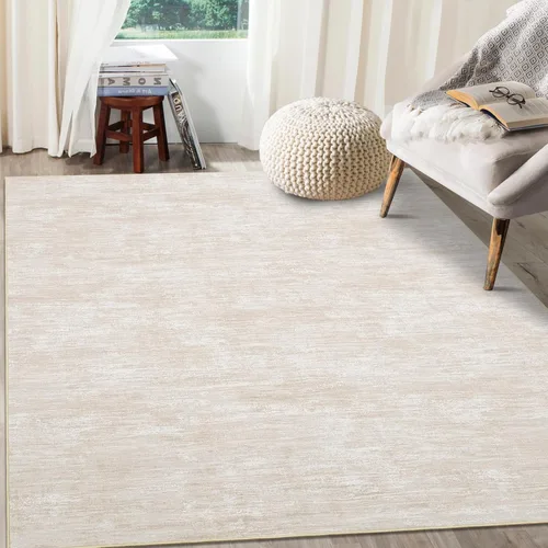 Miniatura 11 de RUGSREAL - Tapete pequeño de 2x3 con base de goma, resistente a las manchas, moderno, color liso, contemporáneo lavable, para la entrada, sala