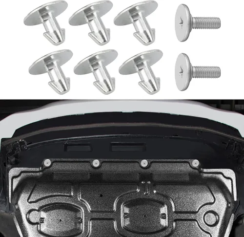 Zufoty 8 piezas de tornillo para cubierta de motor de radiador, pernos de tapa inferior de cubierta de salpicaduras para Honda Accord Civic CR-V