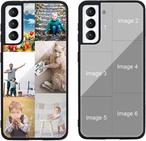 Miniatura 603 de Funda de teléfono personalizada para Samsung Galaxy S22+ / S22 Plus 5G, funda de TPU suave de vidrio templado antiarañazos personalizada con foto