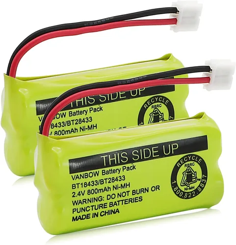 BT18433/BT28433 2.4V 800mAh Ni-MH Batería inalámbrica para teléfono, también compatible con AT&T BT184342/BT284342 BT8300 BT1011 BT1018 BT1022