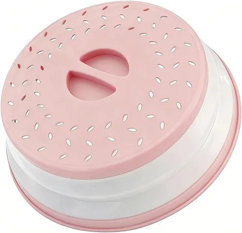 Miniatura 29 de Cubierta plegable contra salpicaduras para microondas, 10.5 pulgadas, apta para lavavajillas, cubierta de placa para microondas con ventilación