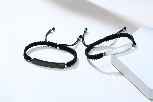 Miniatura 91 de Pulsera de urna personalizada para cenizas, recuerdos de joyería de cremación para mujeres y hombres, pulsera ajustable de cuerda tejida hecha a