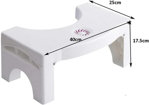 Miniatura 2 de Taburete de inodoro plegable de 7 pulgadas, de plástico, antideslizante, plegable, taburete de baño para niños y adultos, taburete de ayuda