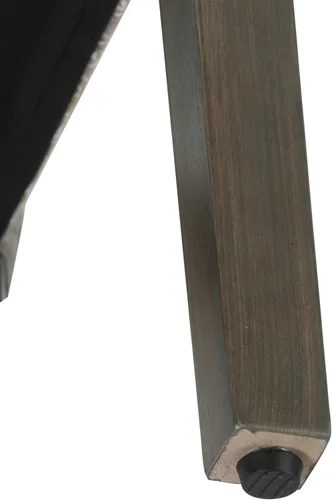 Miniatura 182 de Homepop Silla de comedor con detalles festoneados, sillas de comedor Parsons tapizadas, muebles decorativos para el hogar, tejido gris claro