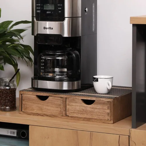Miniatura 7 de DDYURI Cajón Organizador de Almacenamiento para Cápsulas de Café - Organizador de Escritorio Multifuncional con Cajones Para Cápsulas K de Cafetera