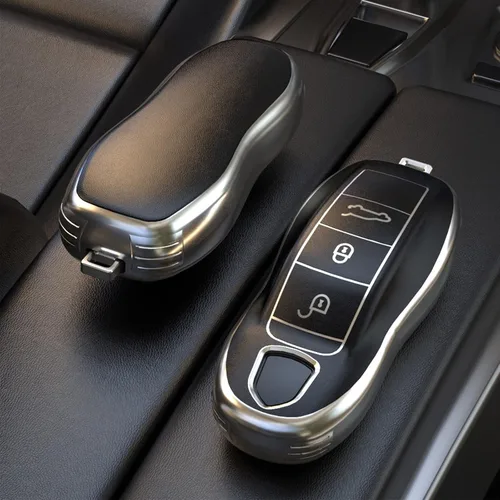 Miniatura 3 de Funda para llaves de coche adecuadas para Porsche Panamera 2010-2019 Cayenne 2011-2020 911 2013-2020 Macan 2014-2019 Boxster 2013-2016 Cayman