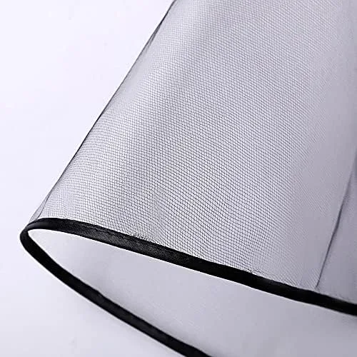 Miniatura 3 de umbresen Velos de novia velos de novia para mujer, velos cortos de tul blanco con borde de cinta con peine para novias, despedidas de soltera