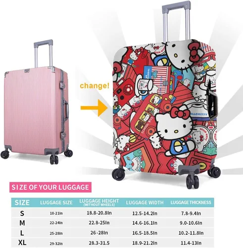 Miniatura 7 de ISUNIET Funda para equipaje de viaje, funda protectora para maleta, funda protectora para maletín de 18 a 32 pulgadas, protector de equipaje
