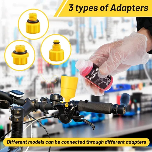 Miniatura 5 de Kit de purga de frenos CHUMXINY para frenos de disco hidráulicos SHIMANO, TEKTRO, incluyendo líquido de frenos mineral de alto rendimiento (120 ml)