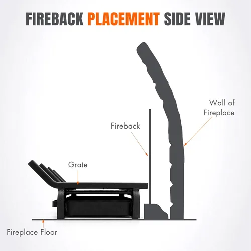 Miniatura 6 de Rejilla pequeña para chimenea de 14 pulgadas - Rejillas para troncos de estufa de leña con bandejas de brasas y cenizas, soporte de rejilla