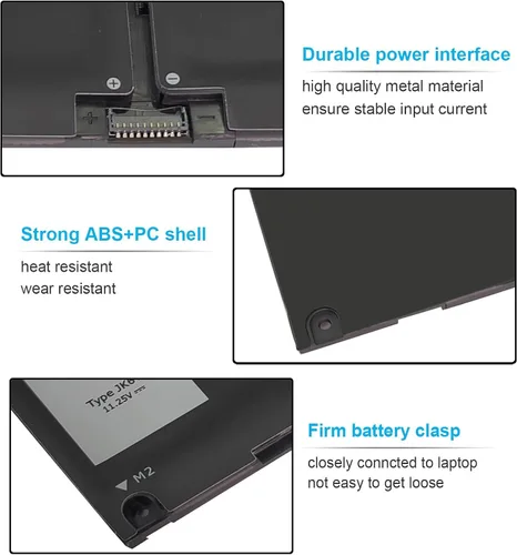 Miniatura 4 de Batería para laptop de 40 Wh JK6Y6 de 11.25 V para Dell Inspiron 5300 5301 5401 5402 5408 5409 5501 5508 5509 5400 5406 7405 7300 7306 75000 7506 2