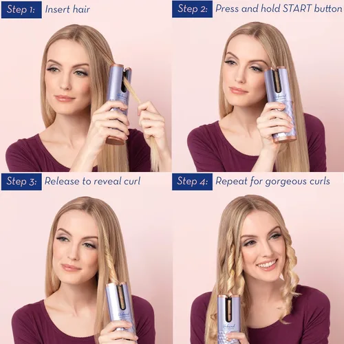 Miniatura 6 de Conair Unbound Rizador Automático Inalámbrico - Rizador Automático Recargable para Rizos u Ondas