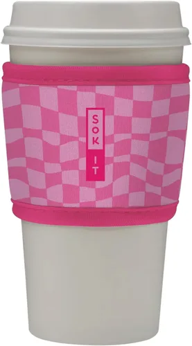 Miniatura 63 de Sok It HotSok Coffee & Tea - Funda de neopreno con aislamiento reutilizable (floral abstracto)