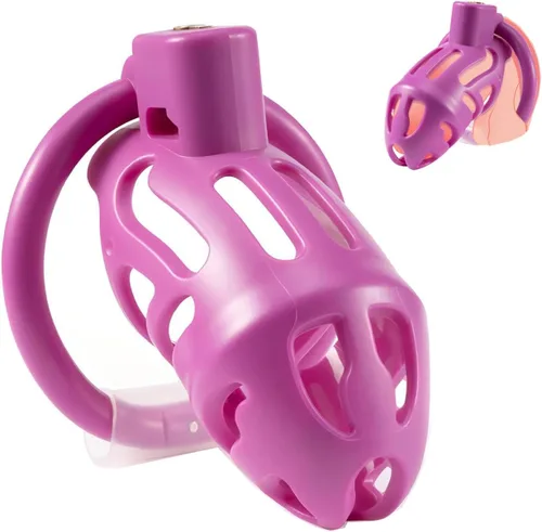 Miniatura 8 de Sex Toys - Jaula para el pene con 3 anillos de diferentes tamaños, jaulas de castidad masculina, ligera y transpirable, utilizada para restringir