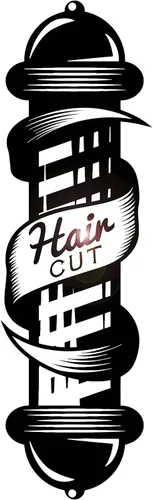 Vinilo Adhesivo de Pared Peluquería Peluquería Peluquería Estilista Pegatinas Decoración Grande (ig4900) Negro