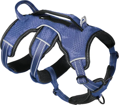 Miniatura 10 de Tuff Pupper Arnés para perro sin escape a prueba de escape, arnés ajustable de 5 puntos para perros, arneses acolchados para perros, arneses