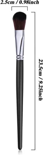 Miniatura 2 de 10 pinceles para fregona para pintura acrílica, pinceles ovalados de 1 pulgada, pinceles de pintura para acuarela, pintura al óleo y arte facial