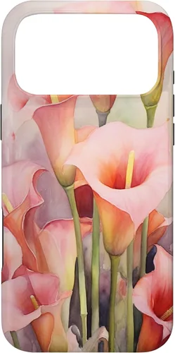 Miniatura 21 de iPhone 13 Pro Calla Lilies Flower Floral Watercolor Case