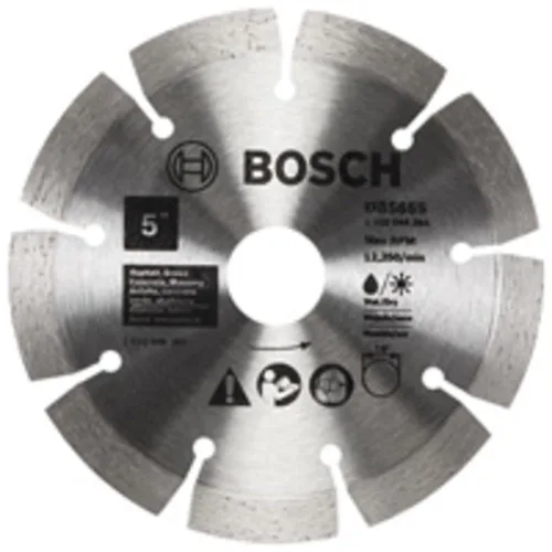 Miniatura 21 de BOSCH DB1241S Hoja de diamante de borde segmentado estándar de 12 pulgadas con eje de 1 pulgada para aplicaciones universales de corte tosco
