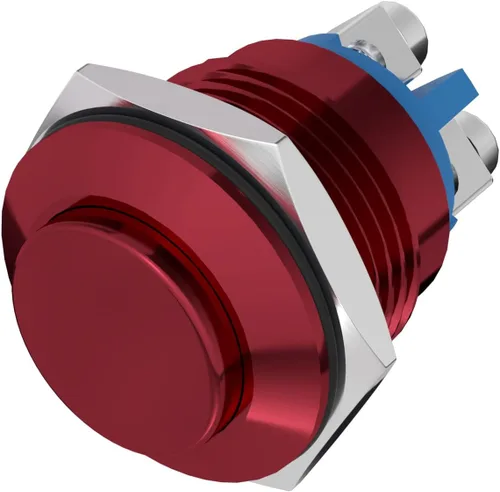 Miniatura 10 de APIELE Interruptor de botón momentáneo de 0.630 in, interruptor de botón momentáneo de 0.63 pulgadas, tapa redonda alta, carcasa de aluminio