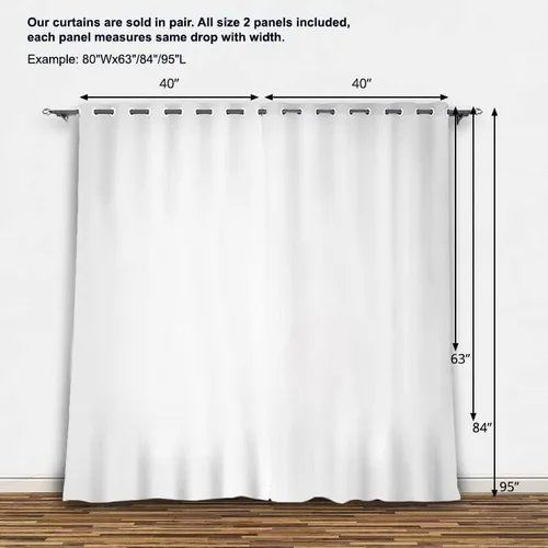Miniatura 5 de Cortinas de ventana, diseño de hojas 3D, juego de cortinas con ojales, cortinas de oscurecimiento con ojales, cortinas de ventana gris y blanco