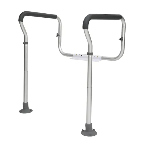 Miniatura 10 de VEVOR - Barra de seguridad para retrete, armazón de seguridad para asiento de baño, ancho y altura ajustables, apto para la mayoría de los retretes