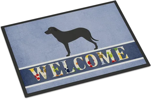Miniatura 145 de Caroline's Treasures BB8321JMAT - Felpudo de bienvenida Berger Picard de 24 x 36 pulgadas, tapete azul para puerta delantera, para interiores