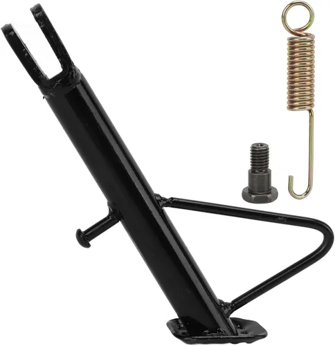 Miniatura 5 de VBESTLIFE Soporte lateral para motocicleta, soporte lateral de acero inoxidable antideslizante para estacionamiento, estructura estable triangular