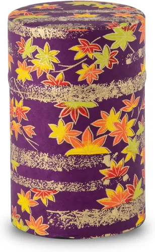 Miniatura 11 de NOREN Lata para Té Japonesa de Hojalata (Papel Yuzen Washi - Oboro Sakura/Rosa), Tamaño de 7.06 oz/Fabricado en JAPÓN con Tapa Interior Incluida